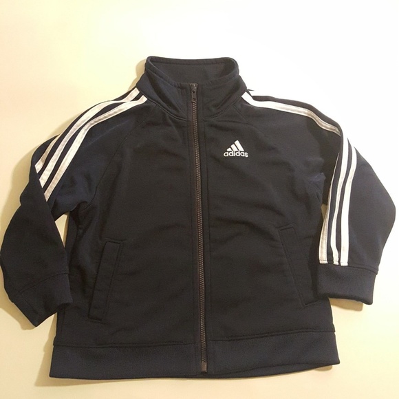 adidas Other - Adidas Jacket Blue Dark Baby 18 Months Full Zip Tr